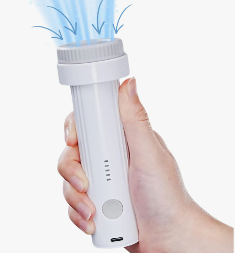 Mini bomba eléctrica para bolsas al vacío – vista frontal