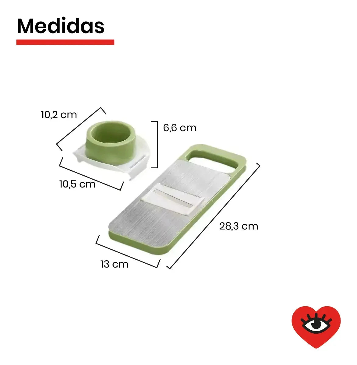 Mandolina Cortadora Multifunción 8 en 1 para Verduras
