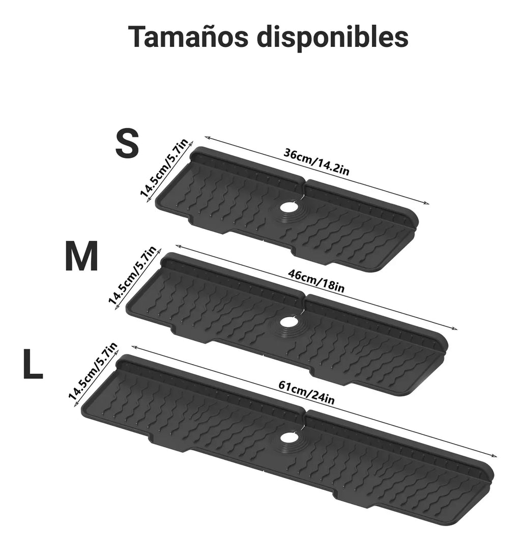 Escurridor de silicona para bacha