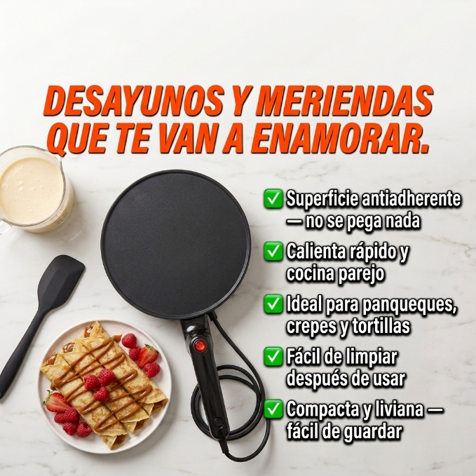 Panquequera Eléctrica Antiadherente